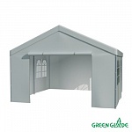 Тентовый шатер-ангар Green Glade 3054 4х4х3,1/2м, белый (полиэстер)